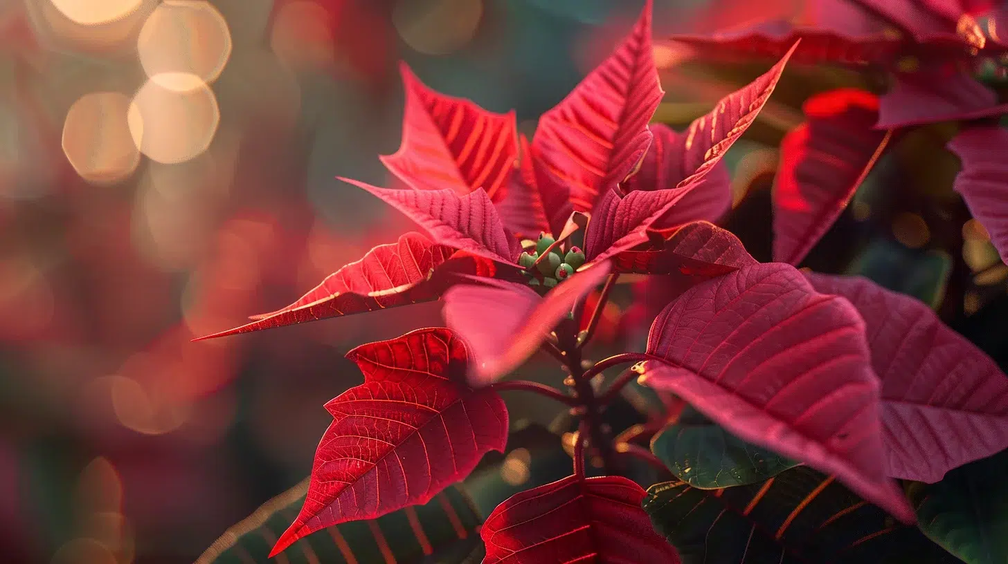 floraison parfaite poinsettia